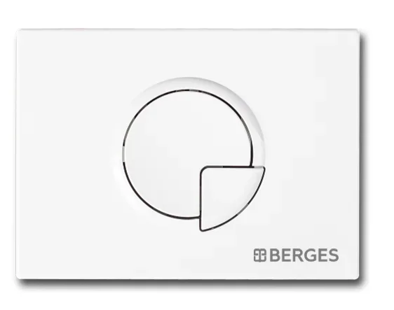 Инсталляция BERGES для скрытого монтажа унитаза NOVUM кнопка R1 белая