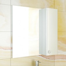 Зеркало-шкаф "Флоренция-70" белый глянец