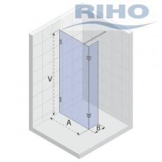 Неподвижная стенка Riho Scandic S-402 GC79200 160*200 см
