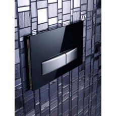 Клавиша Geberit Sigma 50 115.788.SD.5 рамка зеркальное дымчатое стекло, кнопки хром, 246*164 мм