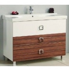 Комплект мебели для ванной Акватон СТАМБУЛ 105 1A1273K0ST560, эбони темный
