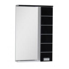 Зеркало-шкаф Aquanet Доминика 55 Led, цвет фасада черный