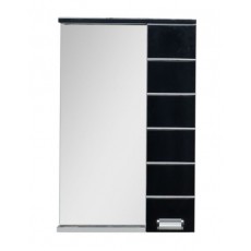Зеркало-шкаф Aquanet Доминика 60 Led, цвет фасада черный