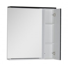 Зеркало-шкаф Aquanet Доминика 80 Led, цвет фасада черный