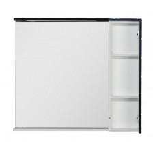 Зеркало-шкаф Aquanet Доминика 100 Led, цвет фасада черный