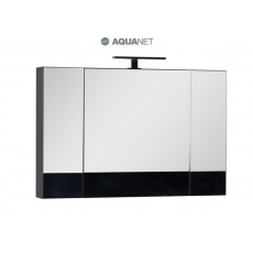 Зеркало-шкаф Aquanet Нота 100 (камерино), цвет черный