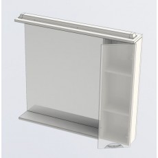 Зеркало-шкаф Aquanet Гретта 100, цвет белый