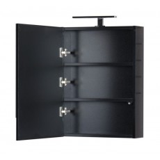 Зеркало-шкаф Aquanet Нота 50 (камерино), цвет черный