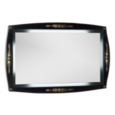 Зеркало Aquanet Виктория 120, цвет черный-золото