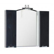 Зеркало-шкаф Aquanet Асти 105, цвет фасада черный