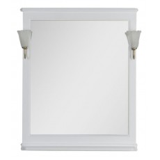 Зеркало Aquanet Валенса 80, цвет белый краколет-серебро