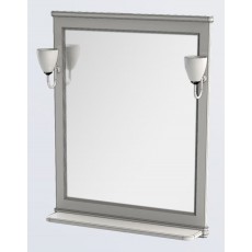 Зеркало Aquanet Валенса 80, цвет белый краколет-серебро