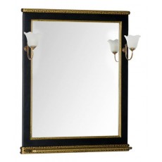 Зеркало Aquanet Валенса 80, цвет черный краколет-золото