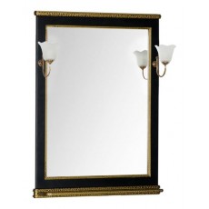 Зеркало Aquanet Валенса 70, цвет черный краколет-золото