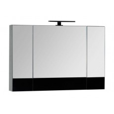 Зеркало-шкаф Aquanet Верона 100 (камерино), цвет черный