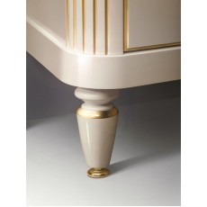 Тумба для раковины Belux Каталония Н105-02 (38) цвет белый с патиной золото