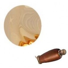 Гигиенический душ Cezares арт. FIRST-KS-03/24-Nc, золото 24 карат, ручка орех
