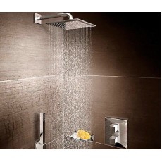 Верхний душ Grohe Rainshower Allure 26054000 с душевым кронштейном без ограничения расхода воды, 22,9 см