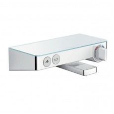 Смеситель Hansgrohe Ecostat Select 13151400 для ванны с кнопками управления, термостатический, белый/хром, 30 см VSTV